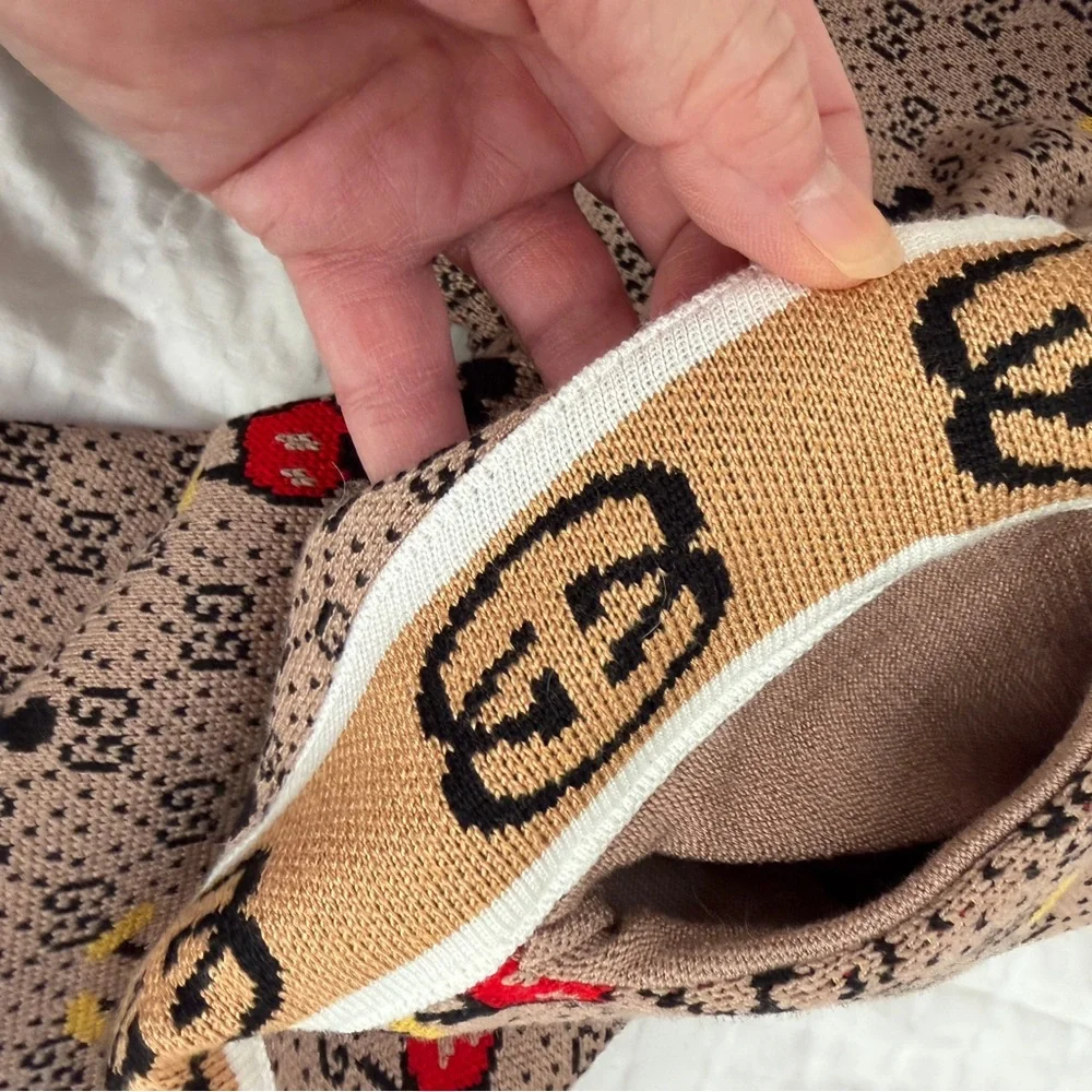 Mickey Mouse Gucci Design Tracker Pants Super Thick Warm Fabric Unmarked! XS/S - Picture 7 of 12